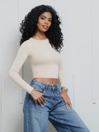 Kit com 3 - Blusa Feminina de Manga Longa