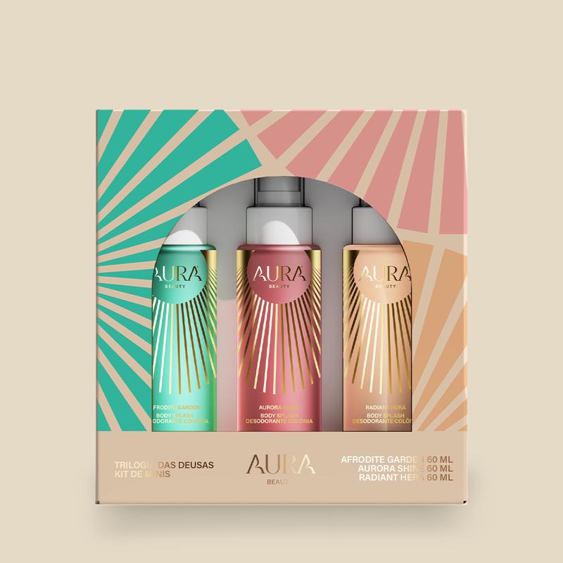 Kit Mini Body Splash - Trilogia das Deusas 60ml (Compre 1 Ganhe 3)