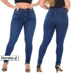 Calça Jeans Feminina Cintura Alta Skinny Levanta Bumbum