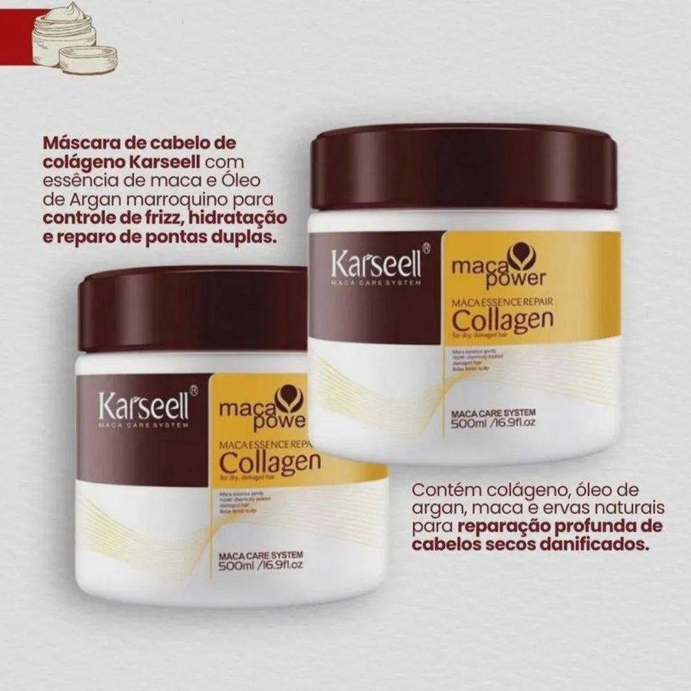 Kit Máscara Karseell 500ml + 1 Óleo Karseell