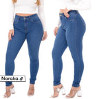 Calça Jeans Feminina Cintura Alta Skinny Levanta Bumbum