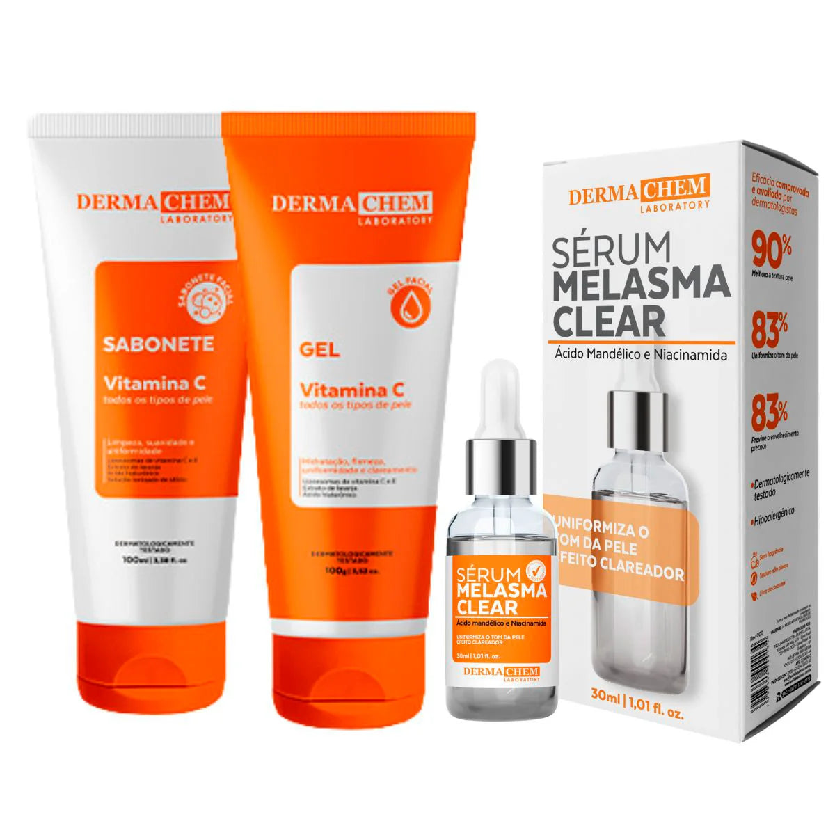 Kit Completo Dermachem - Pele renovada, bonita e hidratada!