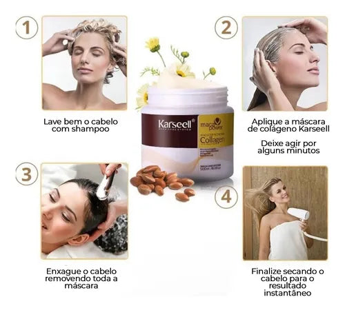 Kit Máscara Karseell 500ml + 1 Óleo Karseell