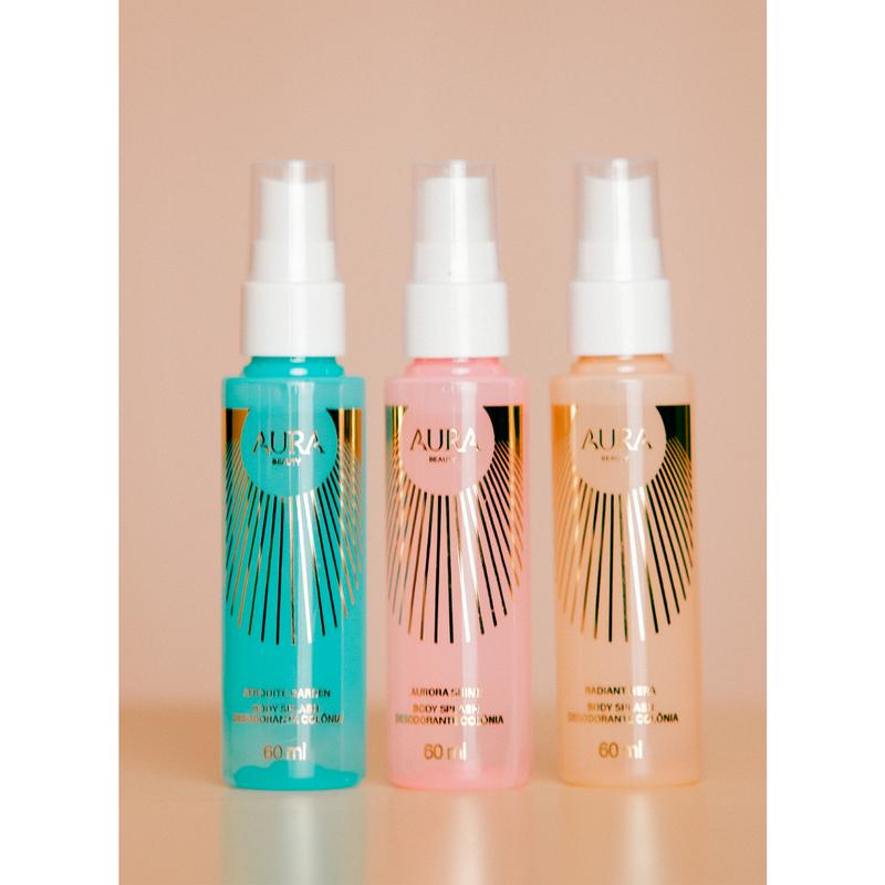 Kit Mini Body Splash - Trilogia das Deusas 60ml (Compre 1 Ganhe 3)