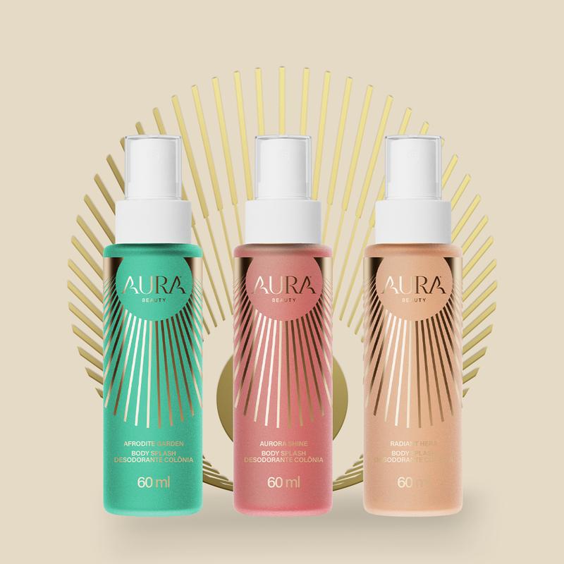 Kit Mini Body Splash - Trilogia das Deusas 60ml (Compre 1 Ganhe 3)