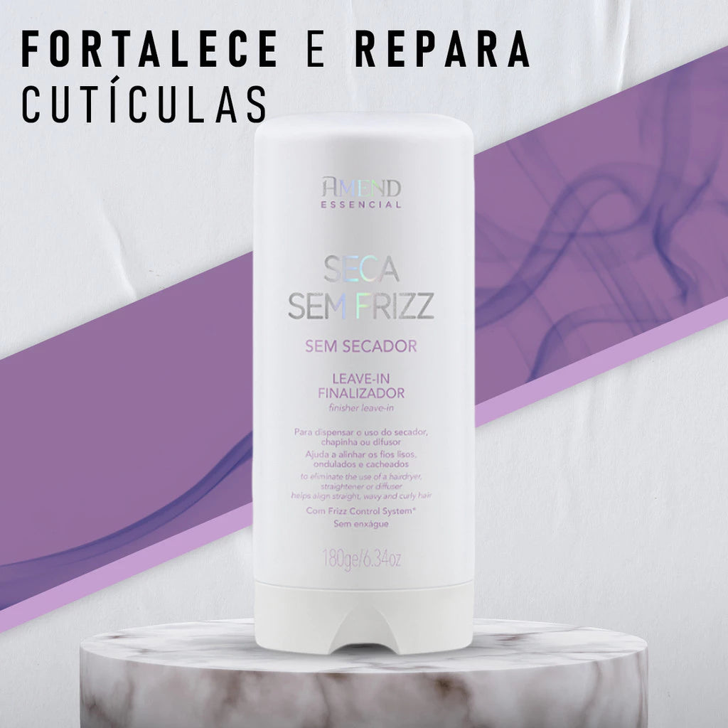 Amend Seca Frizz - Controle total do frizz em 30 segundos! (Compre 1 Ganhe 2)